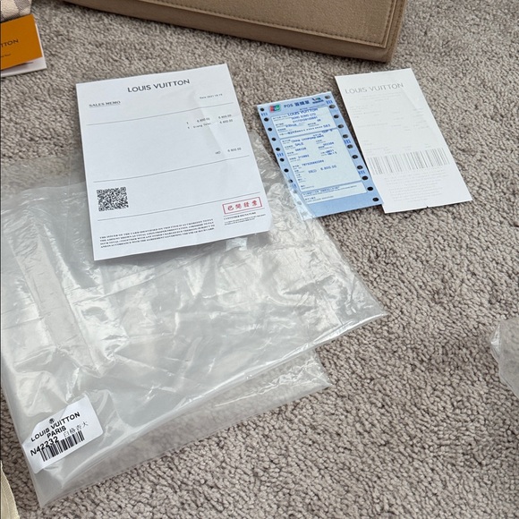 Louis Vuitton LV Canvas Graceful PM Damier Azur handbag dust bag tags organizer - Picture 7 of 11